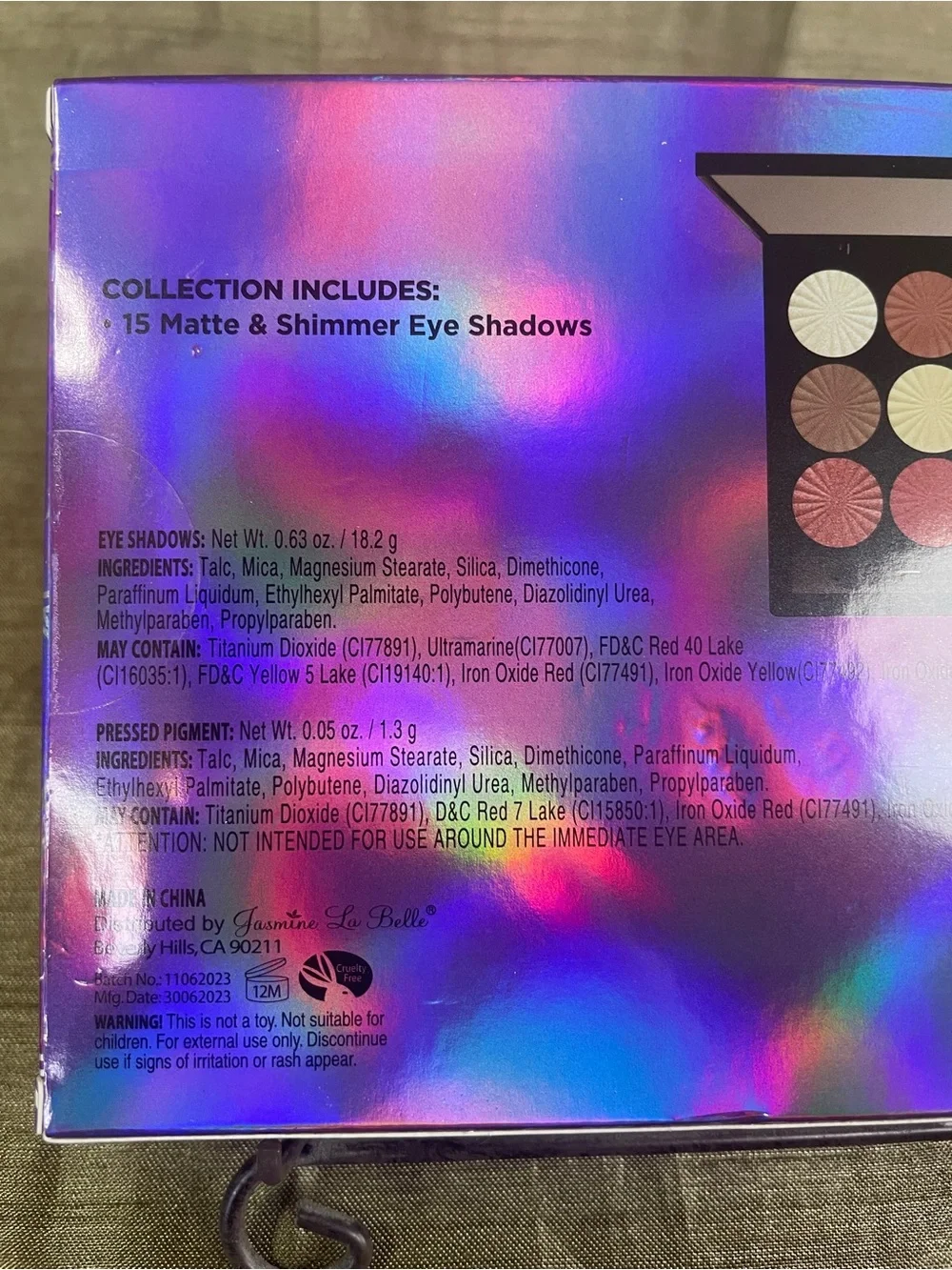 Beauty Gems Neutrals Palette 15 Piece Eye Shadow Collection NIB